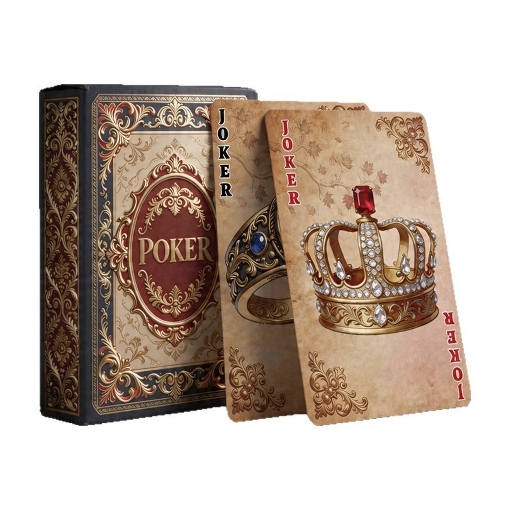 Vintage Collectible Playing Cards - 빈티지 스타일의 왕궁 테마 트럼프 카드