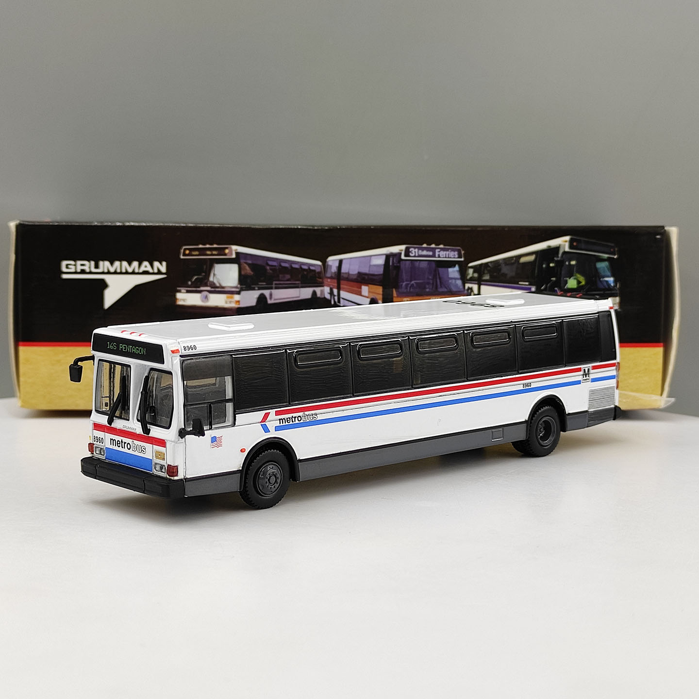 Vintage Collectible Model Cars - 다이캐스트 IR 1:87 스케일 빈티지 버스