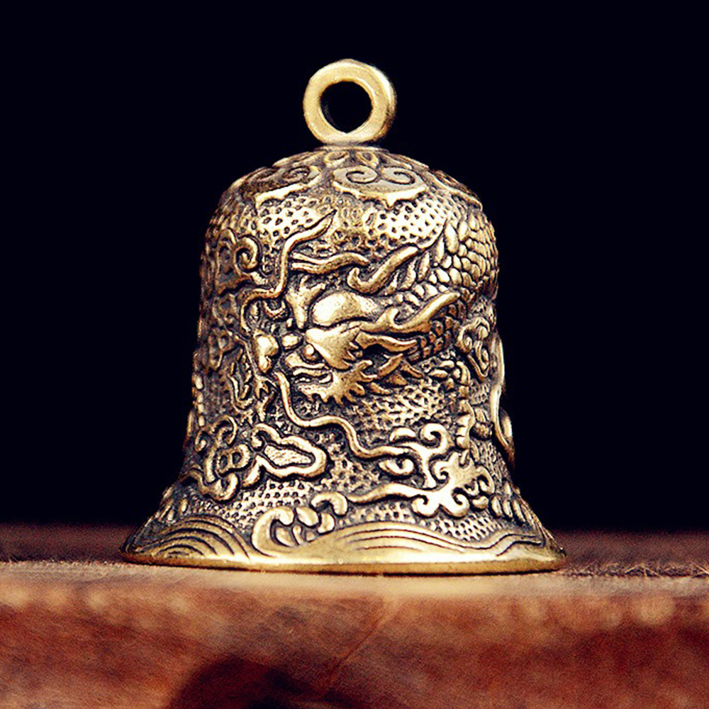 Vintage Collectible Bells - 새로운 빈티지 황동 종 조각된 용