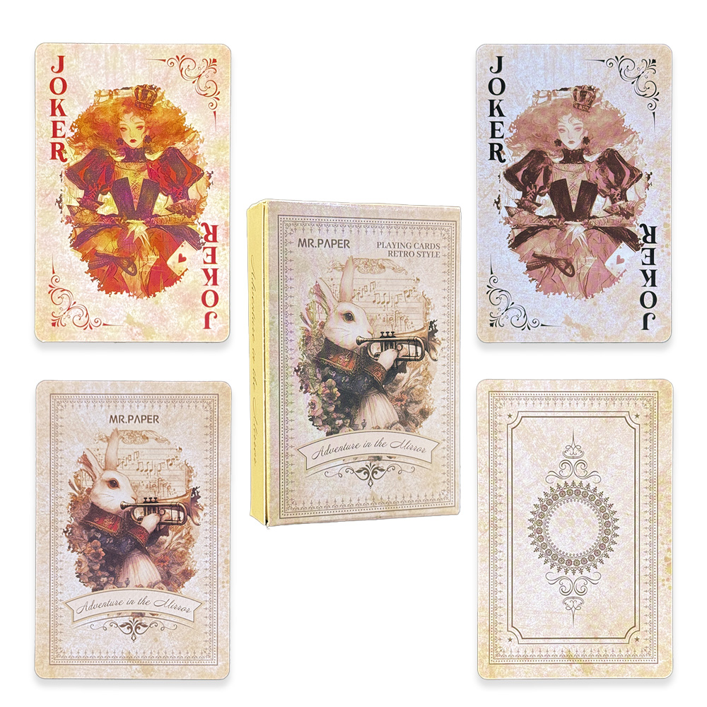Vintage Collectible Playing Cards - 55Pcs 이상한 나라의 앨리스 카드 놀이
