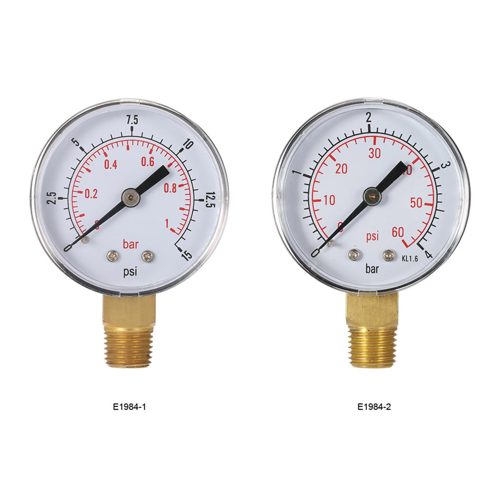 Analog Meter Gauge - 50mm 풀 필터 수압 유압 게이지