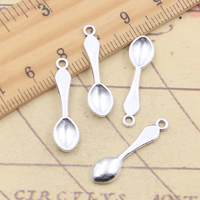 Vintage Collectible Spoons - 참 주방 요리 스푼, 티베트 실버