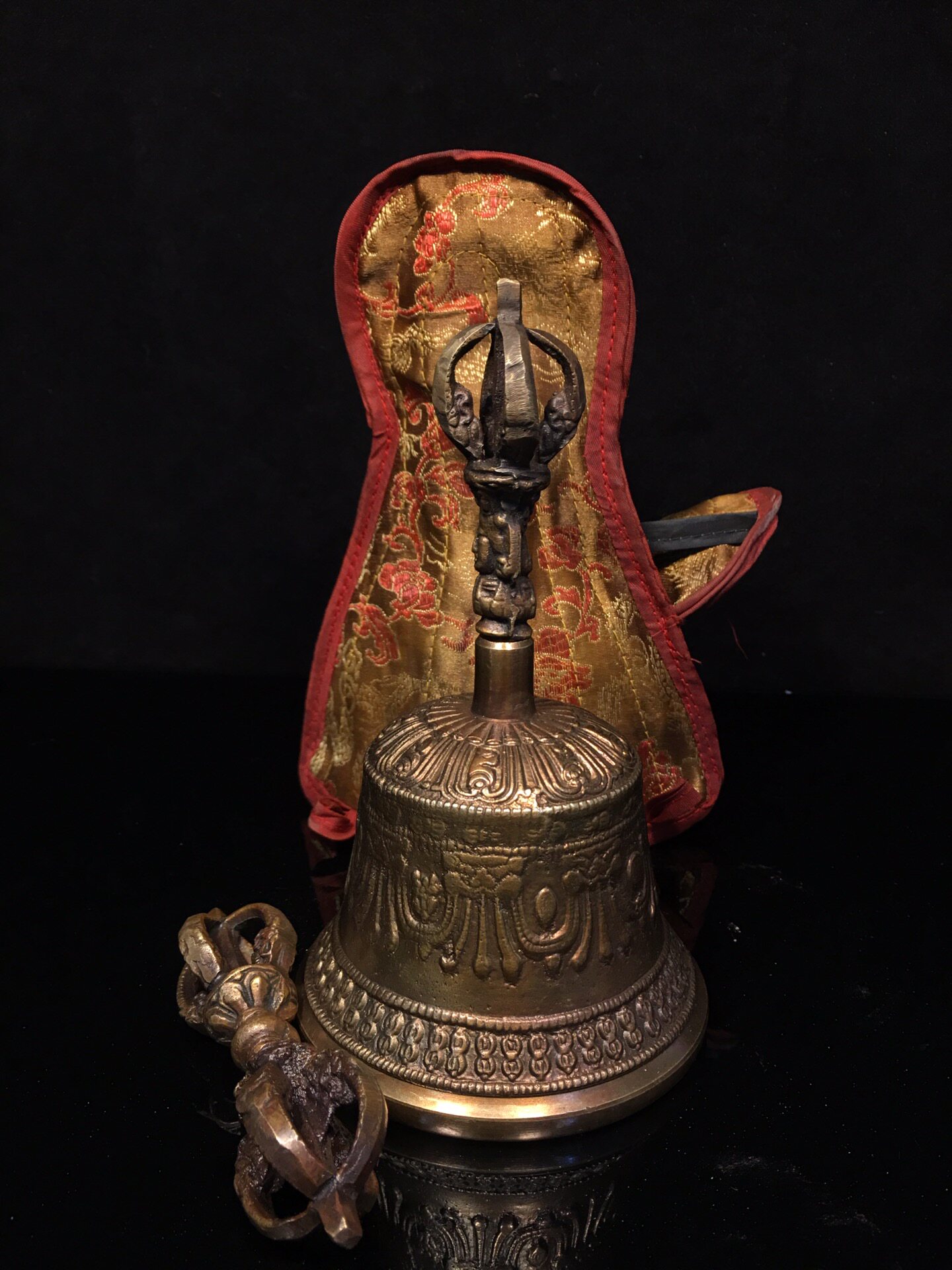 Vintage Collectible Bells - 빈티지 순수 황동 바즈라 벨 &