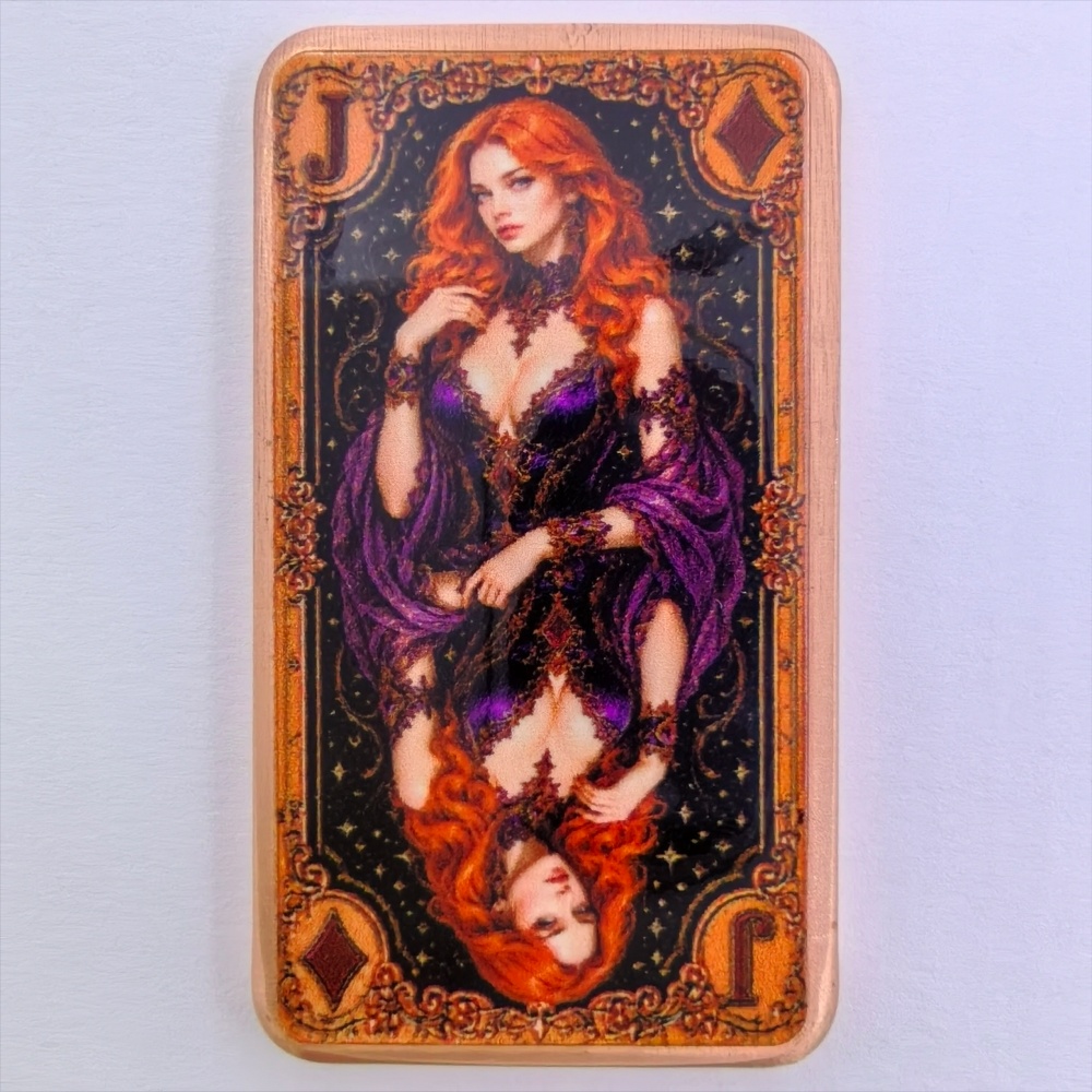 Vintage Collectible Playing Cards - 1온스 .999 순동 바 포커 카드