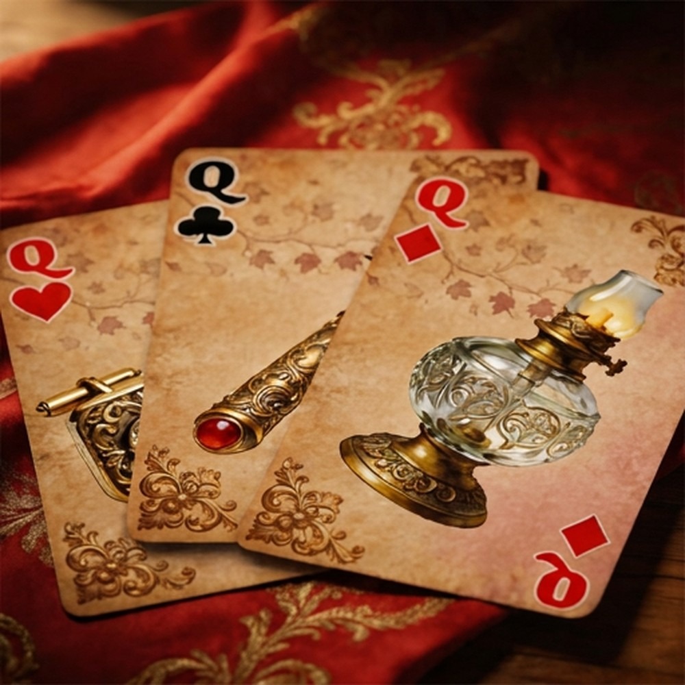 빈티지 스타일의 왕궁 테마 트럼프 카드 세트, 54가지 - Vintage Collectible Playing Cards 리뷰 및 가격