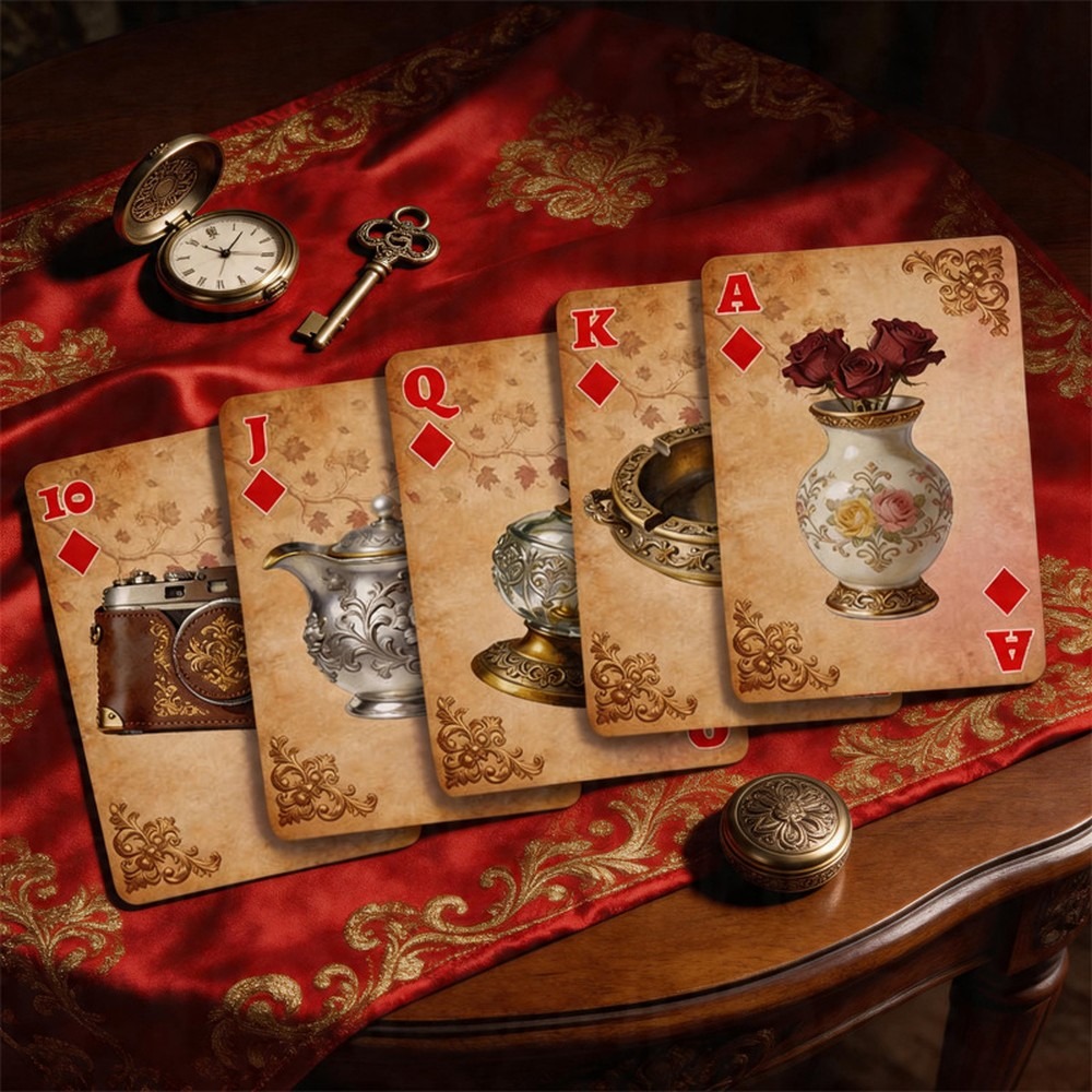 빈티지 스타일의 왕궁 테마 트럼프 카드 세트, 54가지 - Vintage Collectible Playing Cards 리뷰 및 가격