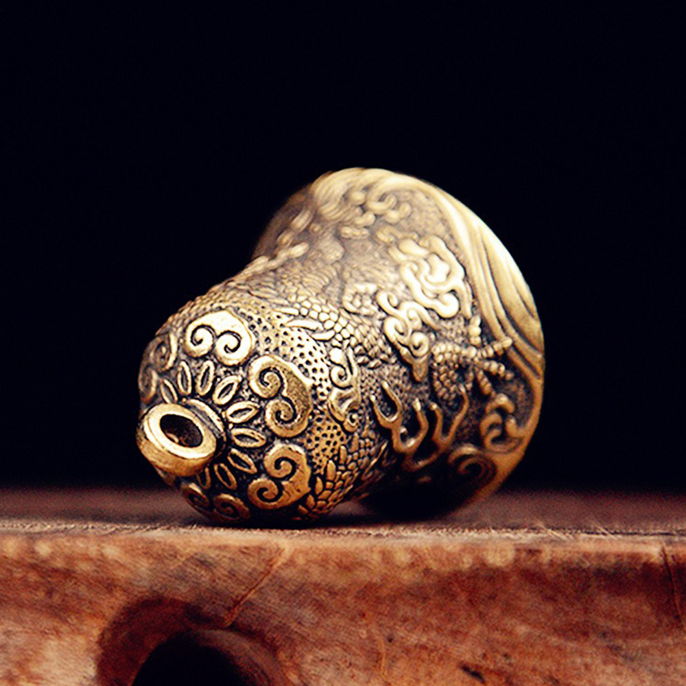 새로운 빈티지 황동 종 조각된 용 문양 정교한 공예품  - Vintage Collectible Bells 리뷰 및 가격