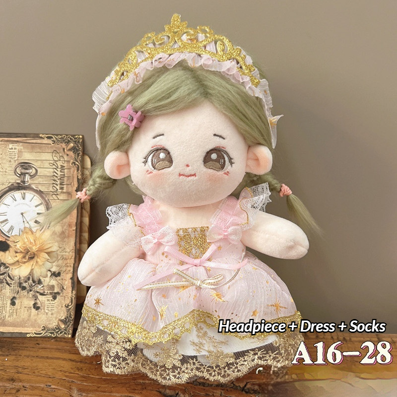 중국 스타일 Hanfu 인형 복장 20cm 면화 플러시 - Vintage Collectible And Vintage Dolls 리뷰 및 가격