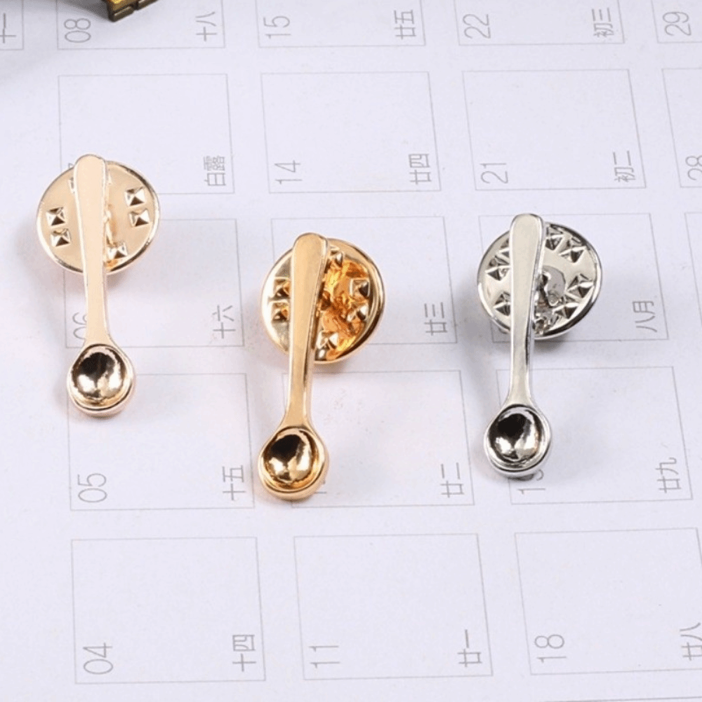 귀여운 디자인 스푼 브로치 작은 사이즈 독창적인 금속  - Vintage Collectible Spoons 리뷰 및 가격