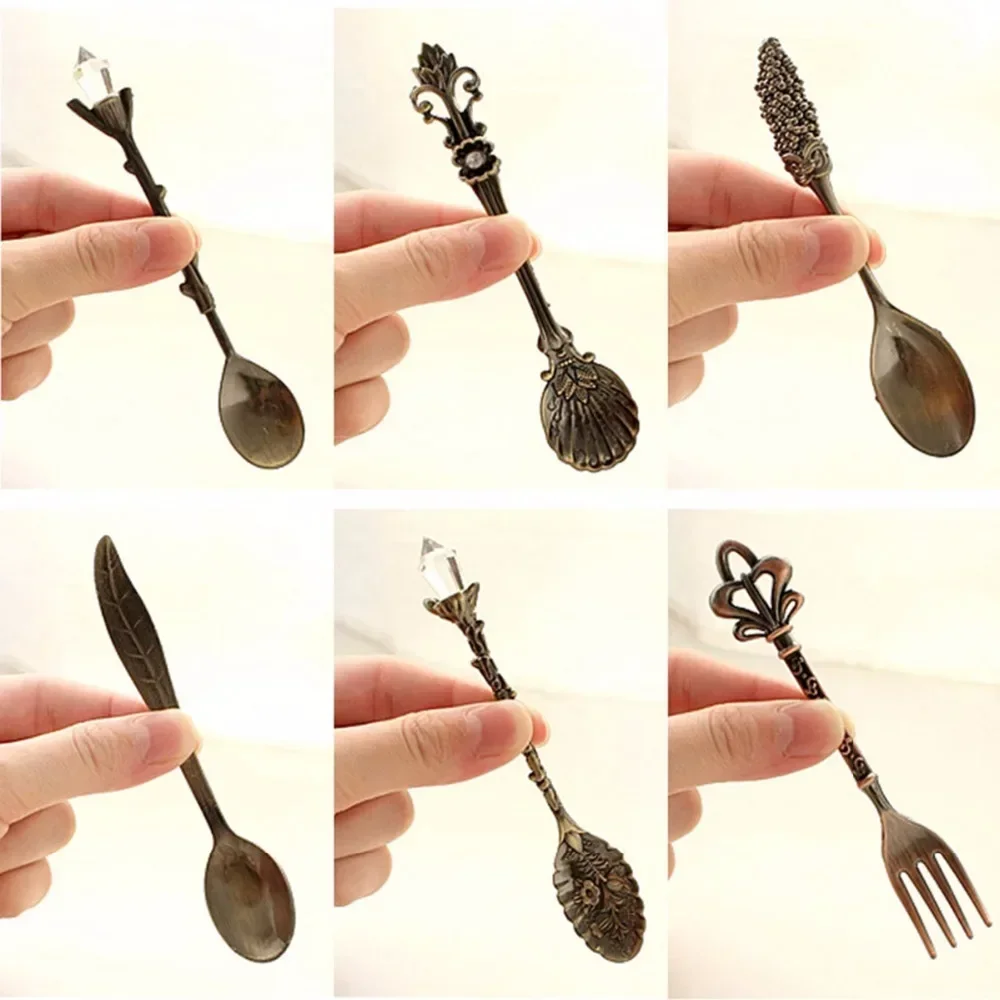 6pcs 세트 아이스크림 스푼 잼 스푼 디저트 스푼 아 - Vintage Collectible Spoons 리뷰 및 가격
