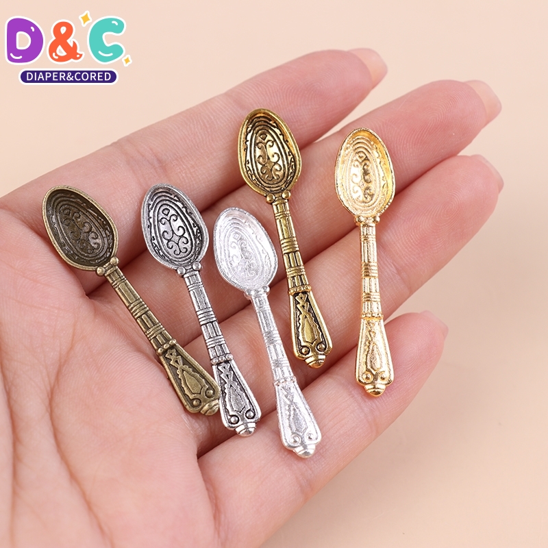 1:12 인형 집 미니어처 스푼, 빈티지 미니 금속 커 - Vintage Collectible Spoons 리뷰 및 가격
