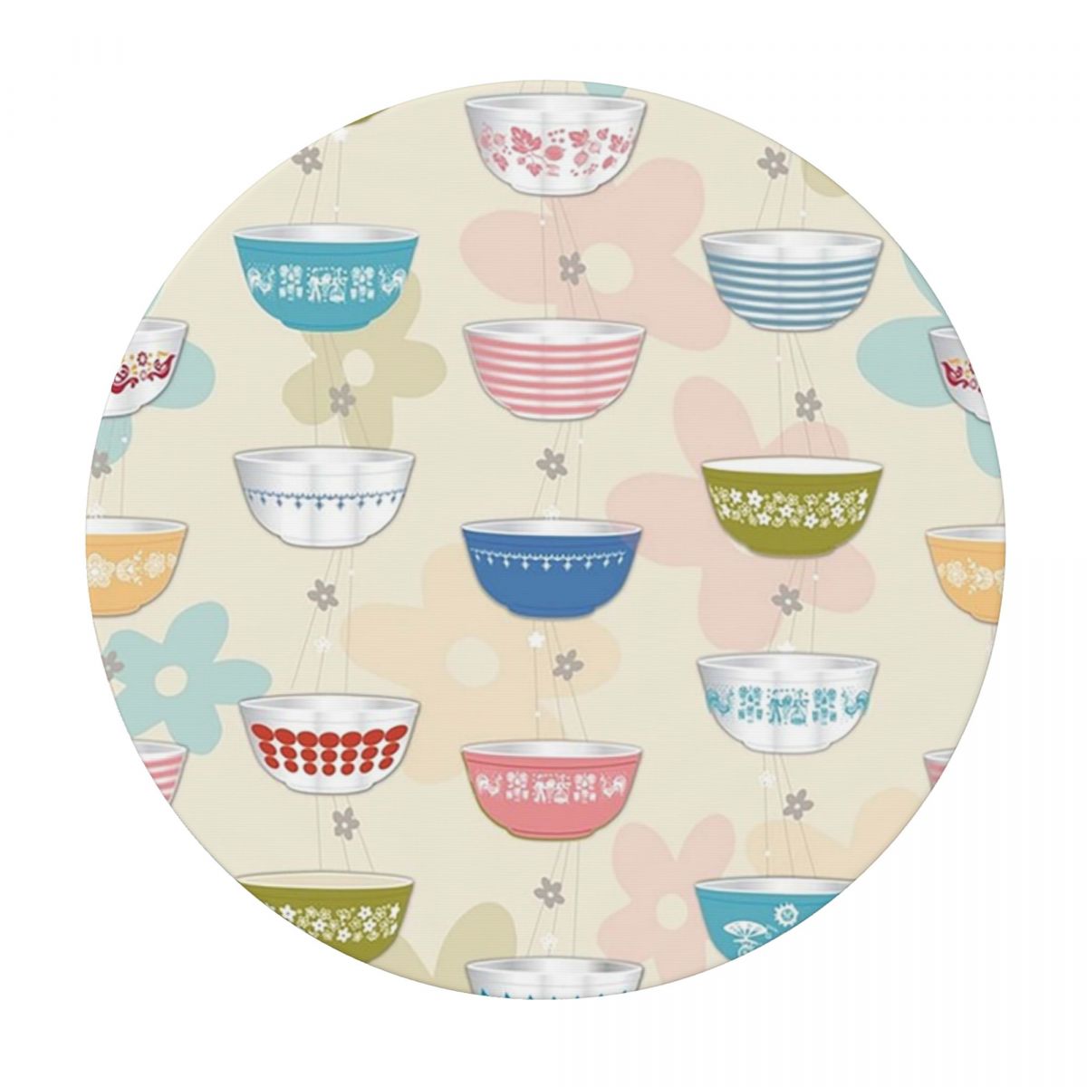 빈티지 파이렉스 그릇 컬렉션 방수 원형 테이블보 주방  - Vintage Collectible Pyrex 리뷰 및 가격