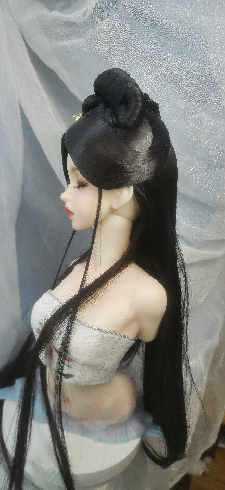 1/4 1/3 BJD 인형 가발 중국 한복 빈티지 롱  - Vintage Collectible And Vintage Dolls 리뷰 및 가격
