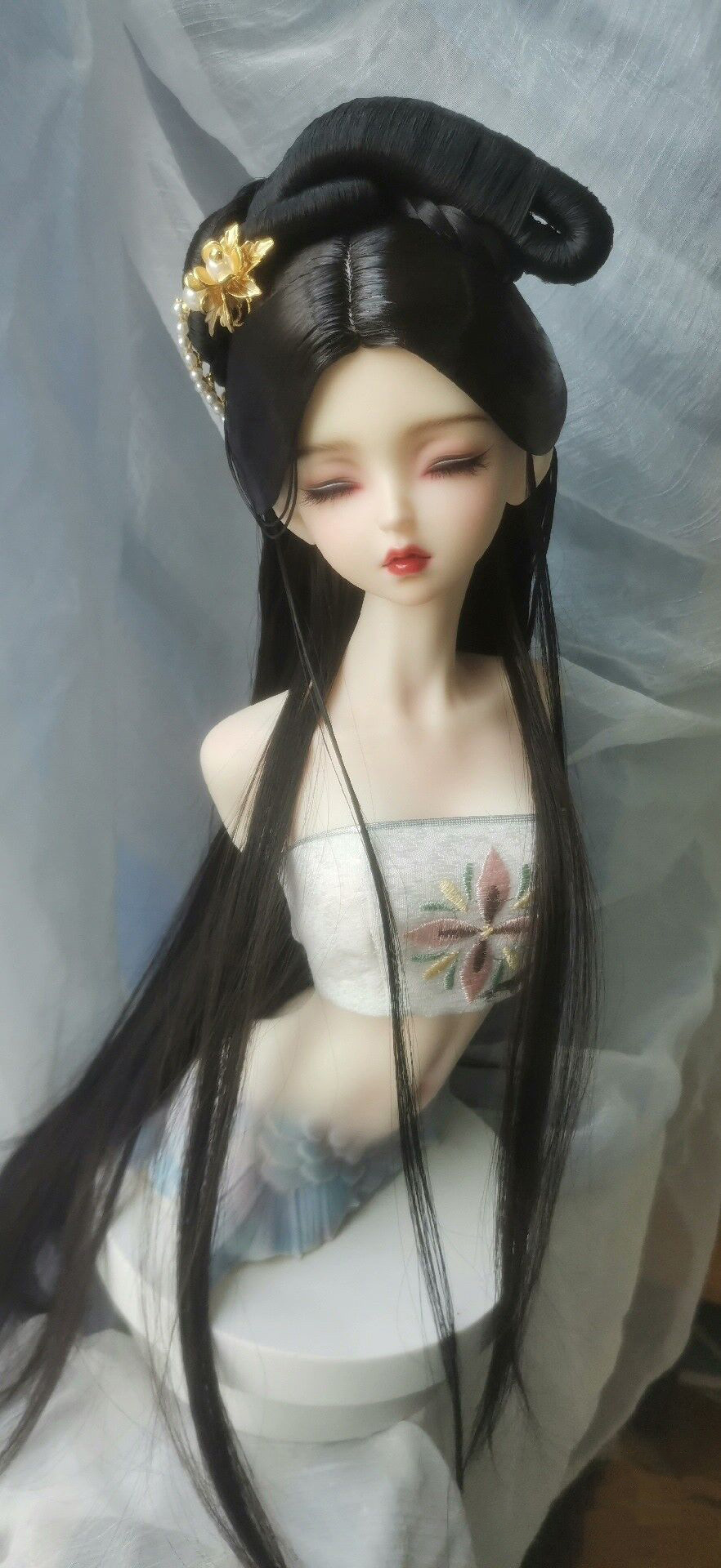 1/4 1/3 BJD 인형 가발 중국 한복 빈티지 롱  - Vintage Collectible And Vintage Dolls 리뷰 및 가격