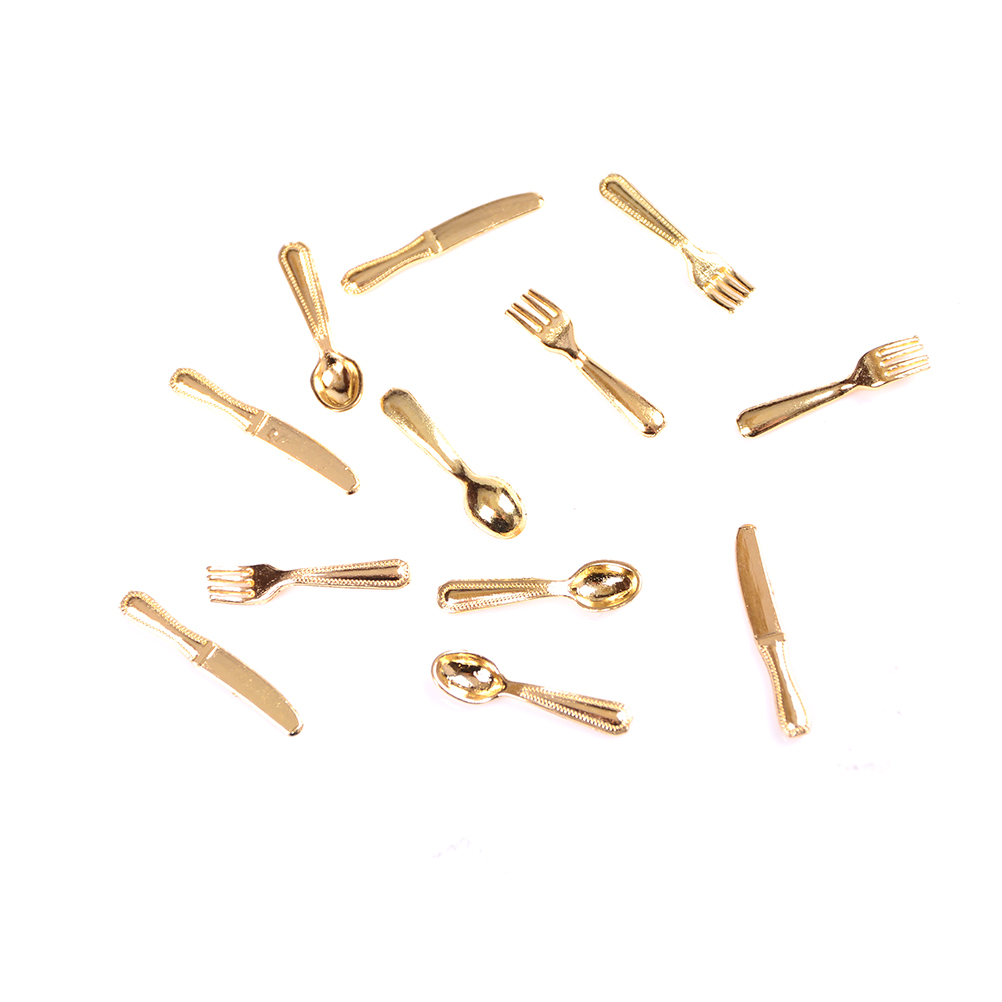 12Pcs 1:12 미니 빈티지 인형 집 미니어처 식기 - Vintage Collectible Spoons 리뷰 및 가격