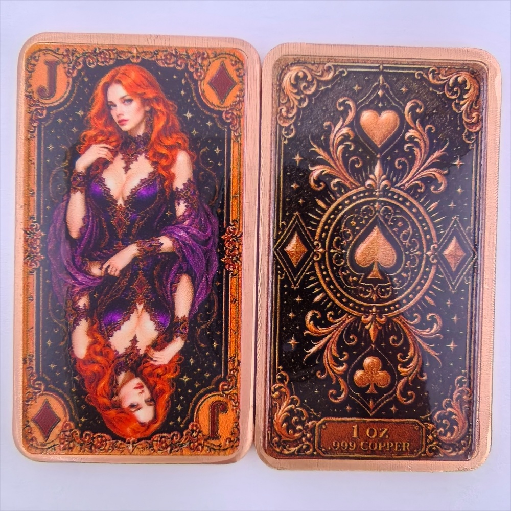 1온스 .999 순동 바 포커 카드 잭 다이아몬드 레드 - Vintage Collectible Playing Cards 리뷰 및 가격