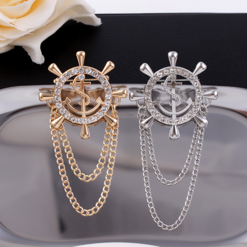 빈티지 정장 배지, 네이비 스타일 체인 태슬, 배 닻, - Vintage Things Collection 리뷰 및 가격